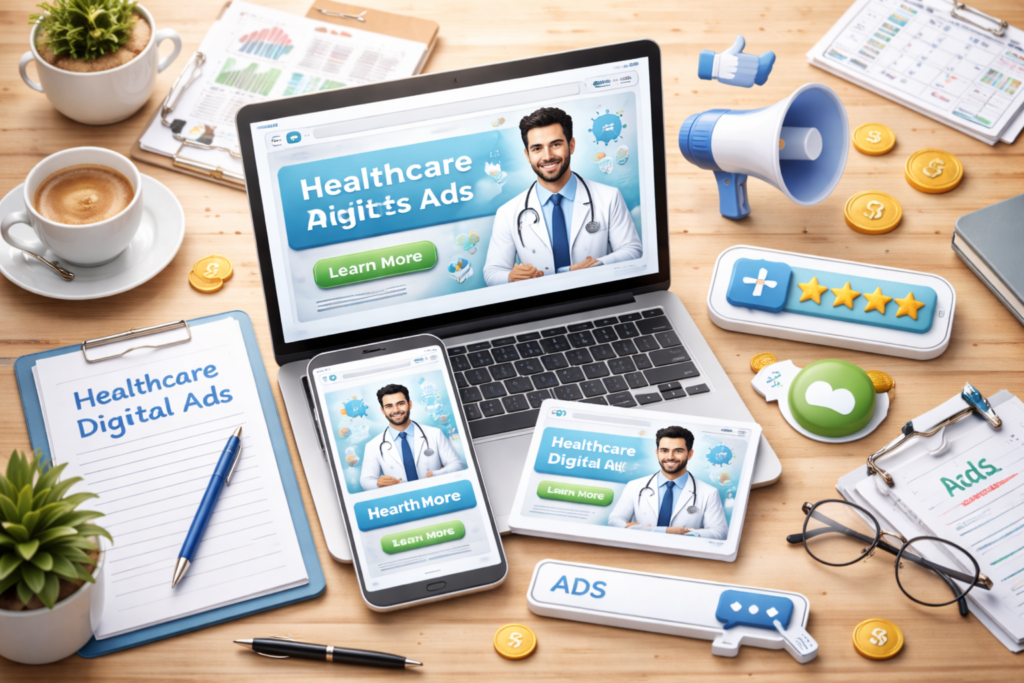 Healthcare digital advertising campaign design for clinics and pharmacies in Qatar using compliant digital ad platforms and analytics tools